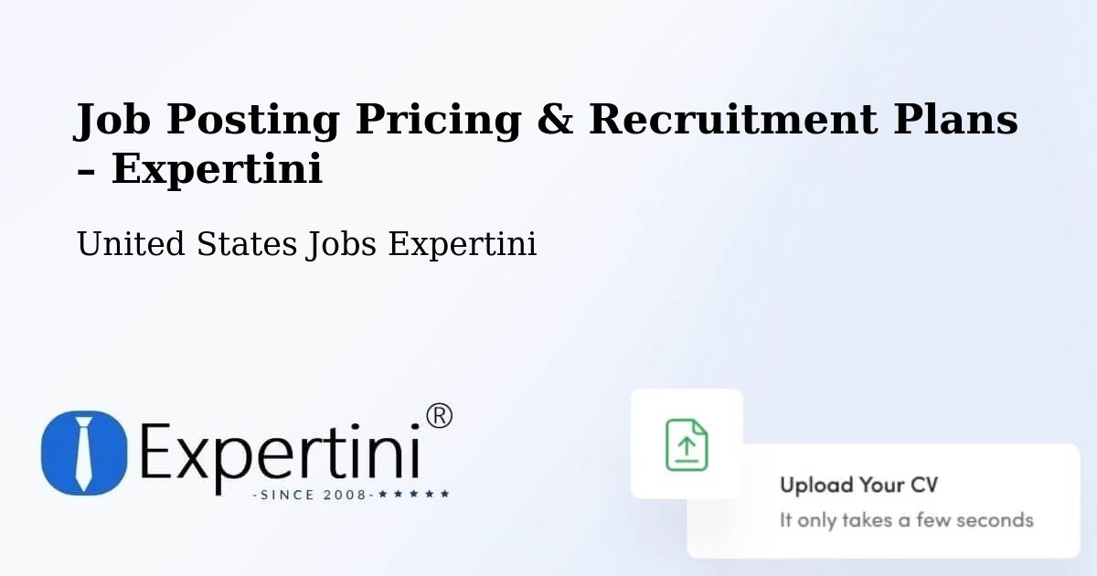 Job Posting Pricing & Recruitment Plans – Clear Lake - Clear Lake, United States Jobs Expertini